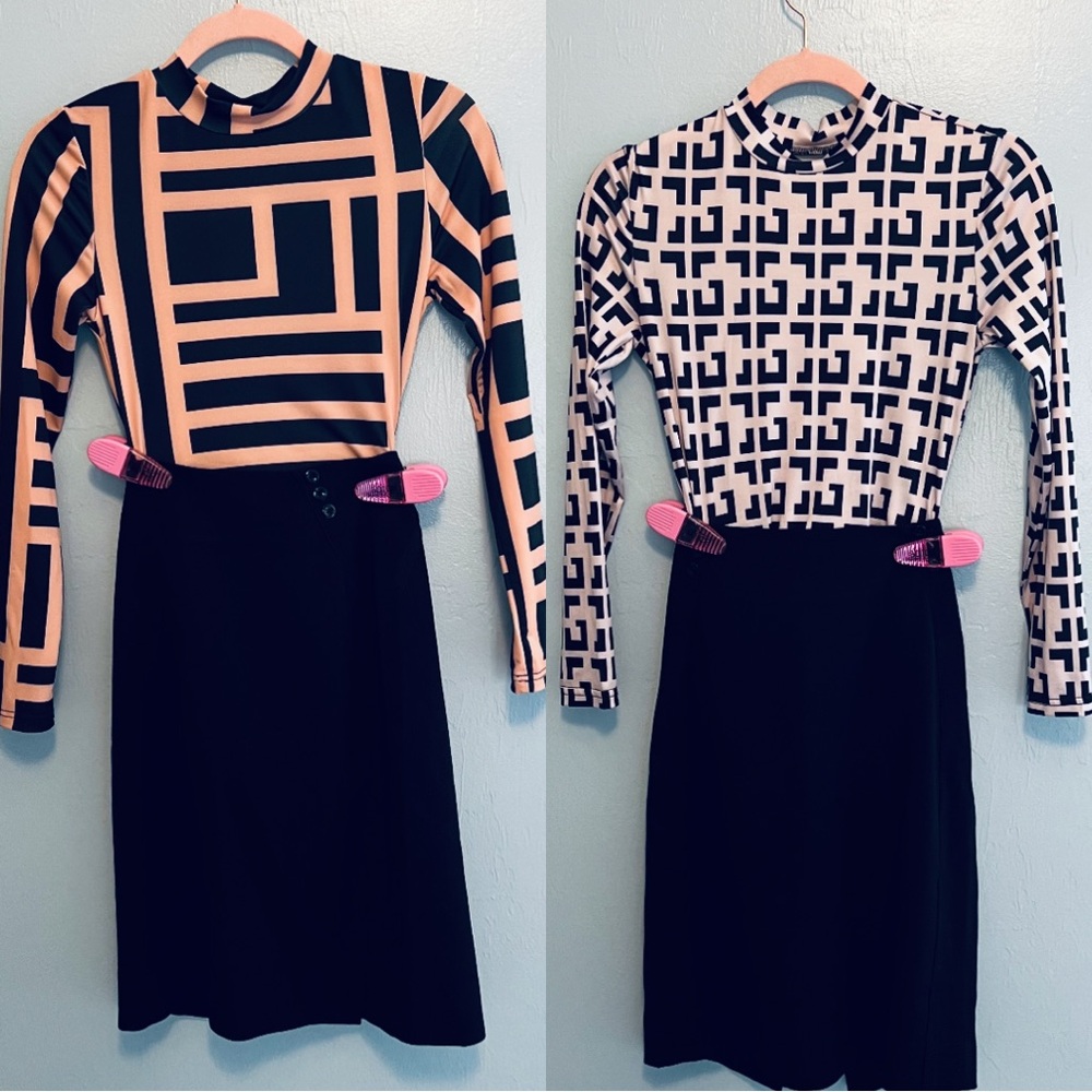 White House Black Market Black Pencil Skirt and Two Coordinating Stylish Tops.